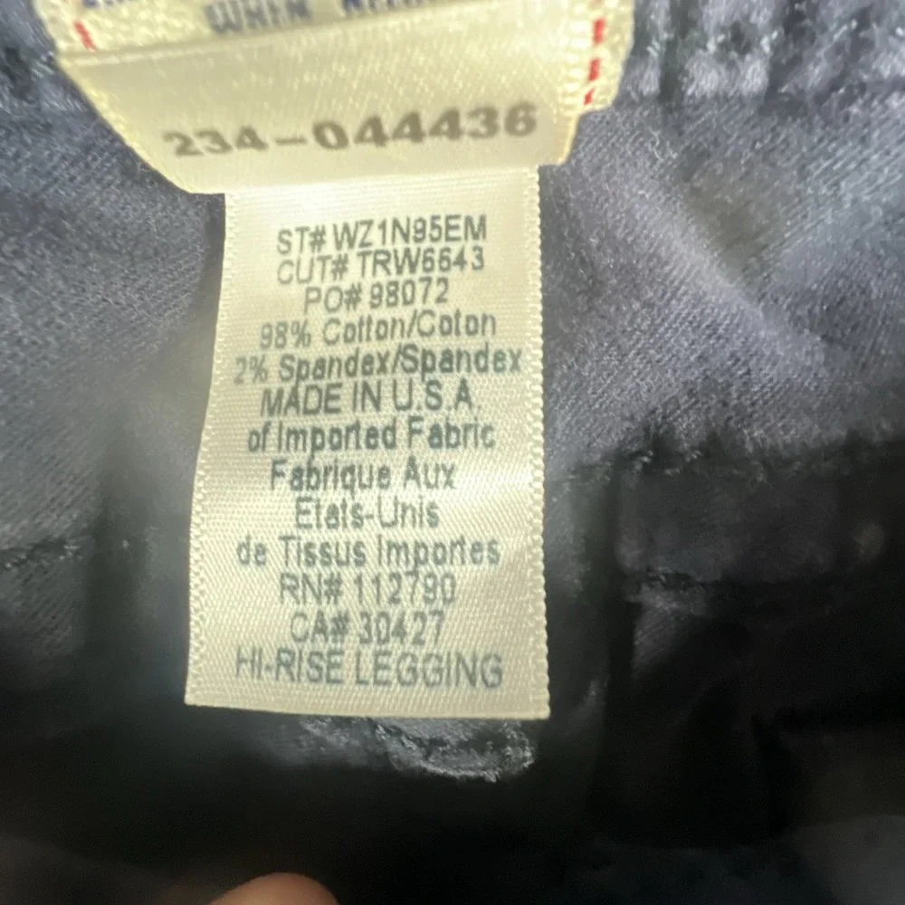 VINTAGE Y2K TRUE RELIGION BASIC NAVY STRAIGHT LEG BAGGY STYLE PANTS‎ Size 33x30
